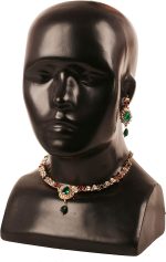 Touchstone Indian Bollywood Handcrafted Traditional Royal Mughal Kundan Polki Meenakari Enamel Colorful Wedding Designer Jewelry Long Necklace Set in Gold or Silver Tone for Women. - Image 7